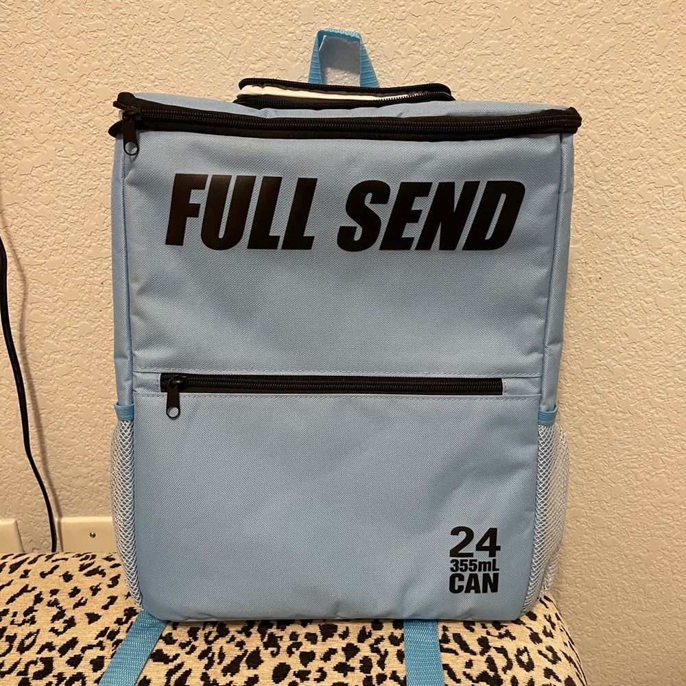 Full Send Cooler Backpack (blue)